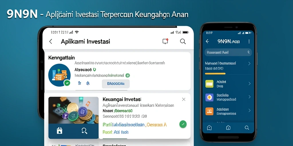 Tampilan antarmuka intuitif aplikasi 9N9N untuk investasi.