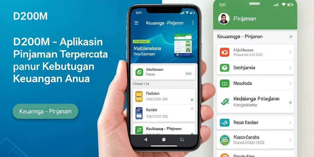 Tampilan antarmuka D200M yang sederhana dan fungsional.