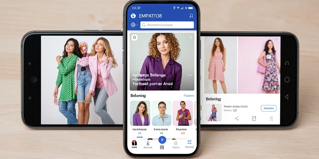 Tampilan antarmuka aplikasi EMPATI138 dengan koleksi fashion menarik.