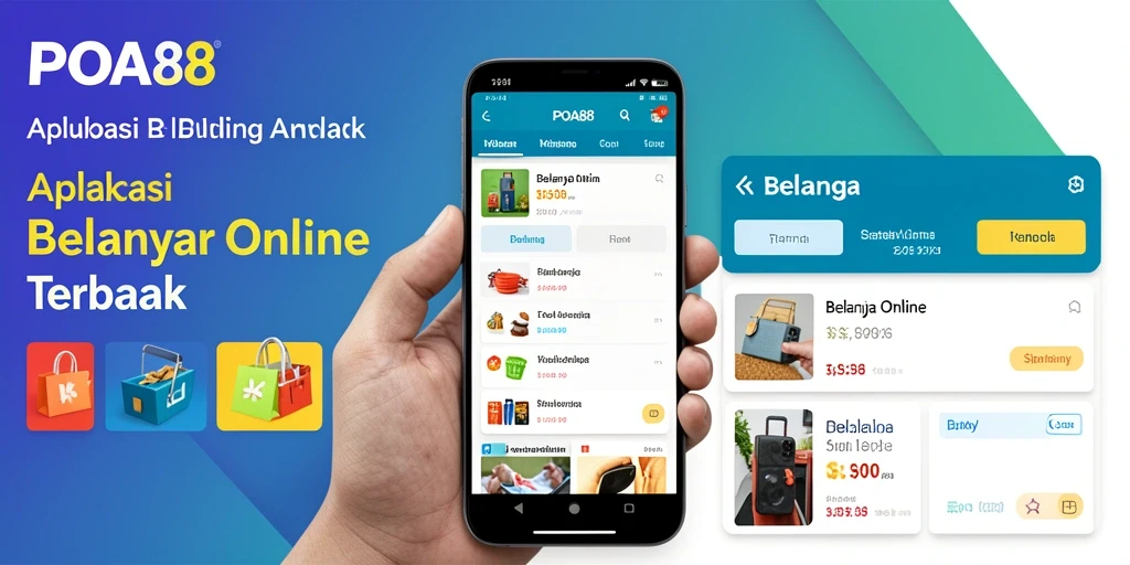 Antarmuka aplikasi POA88 untuk belanja online yang menarik.